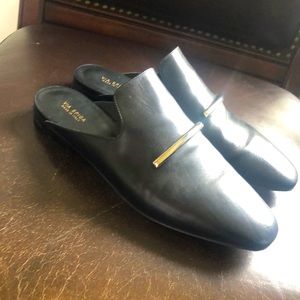Via Spiga Black Tara Mule Slip On